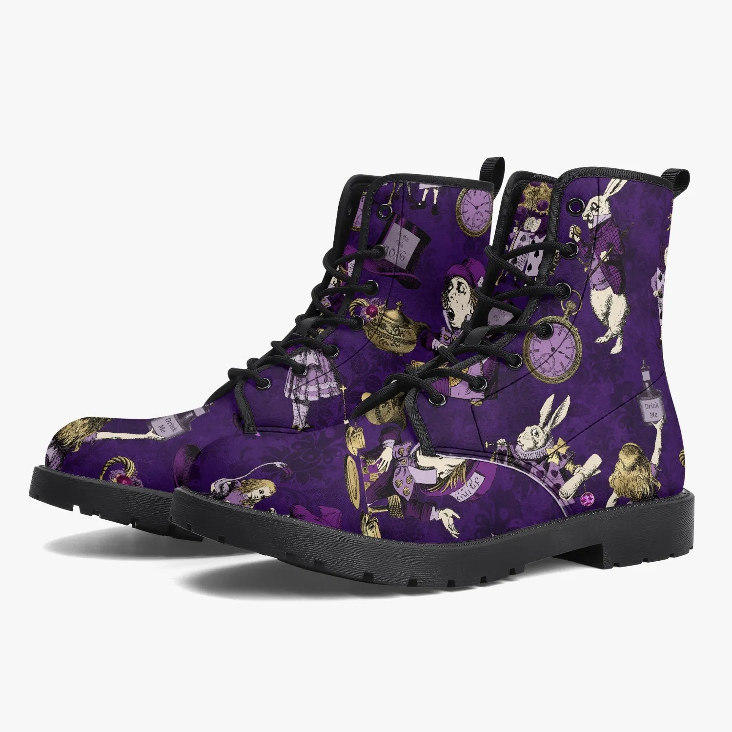 Alice in Wonderland Dark Purple Boots (JPPAP)