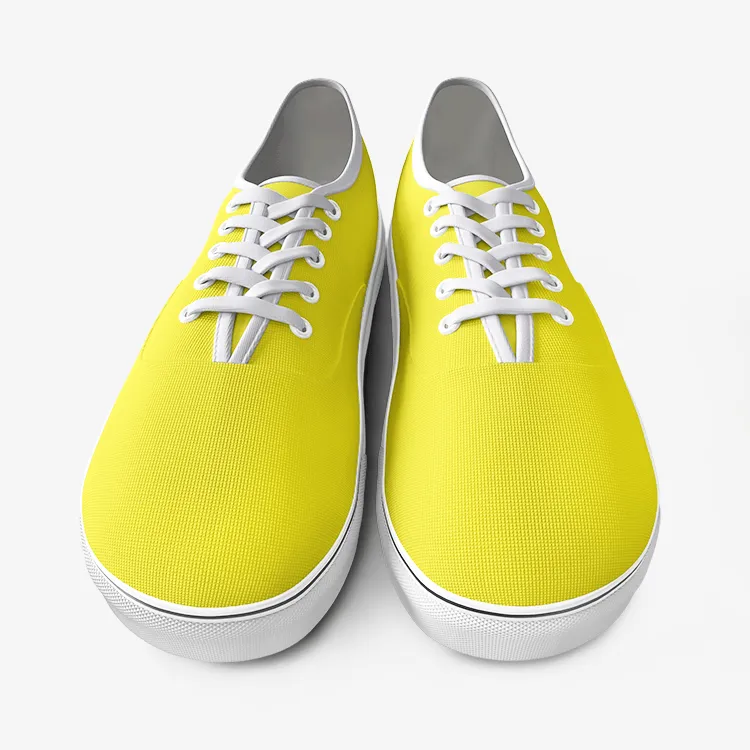 BirdGirls Lemon Shine Unisex Canvas Shoes Fashion Low Cut Loafer Sneakers