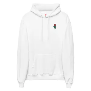 Bold Rose | unisex embroidered fleece hoodie