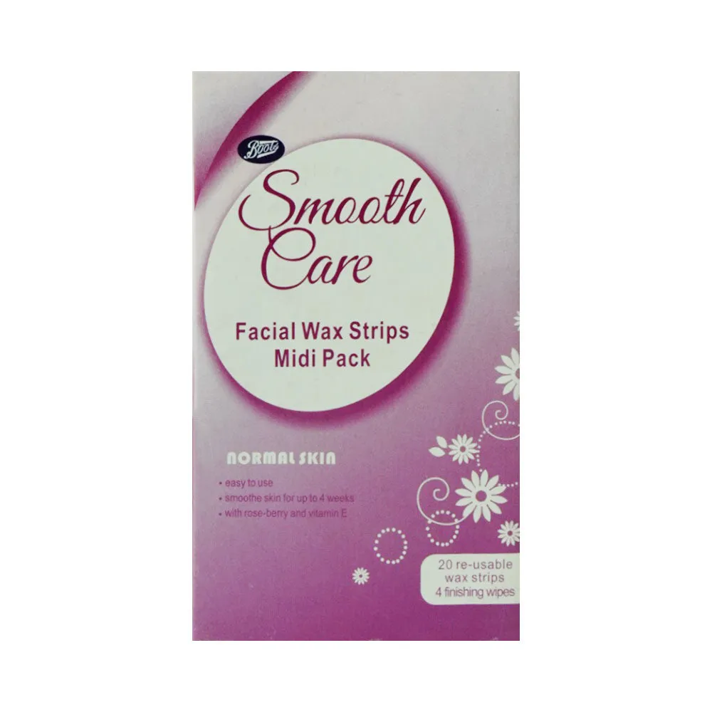 BOOTS FACIAL WAX STRIPS NORMAL SKIN 24PC