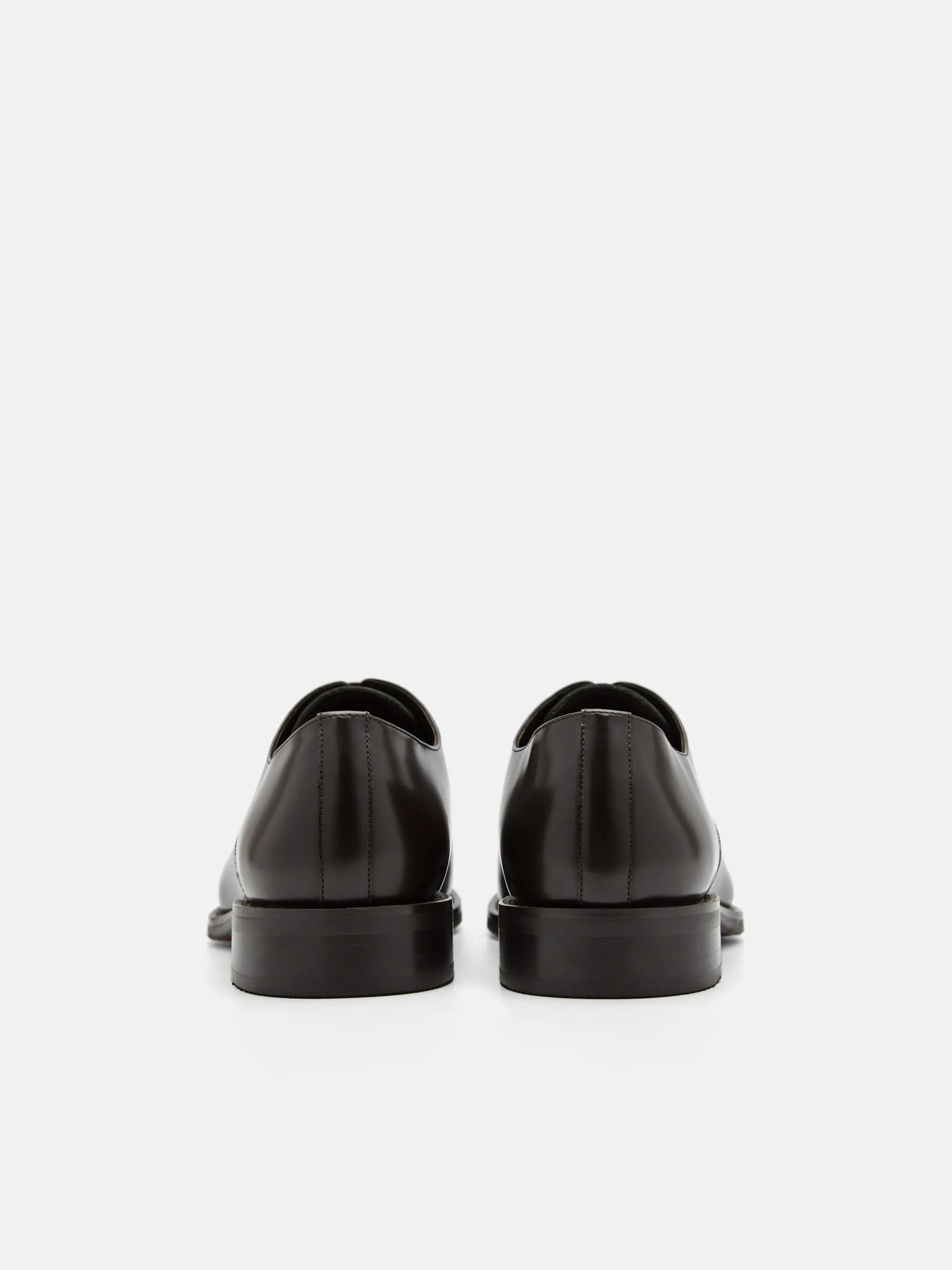 Boxed Leather Derby Shoes