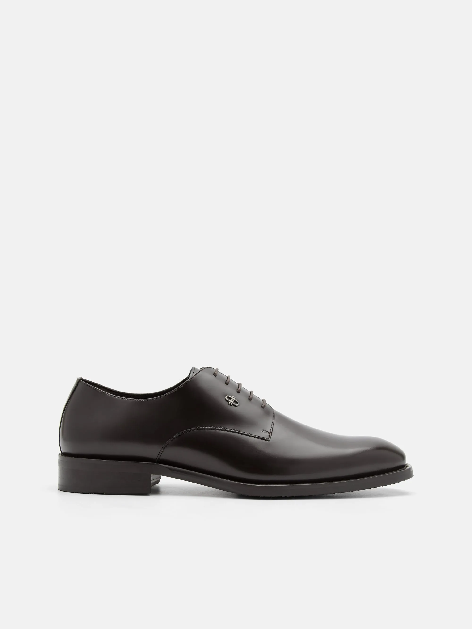 Boxed Leather Derby Shoes