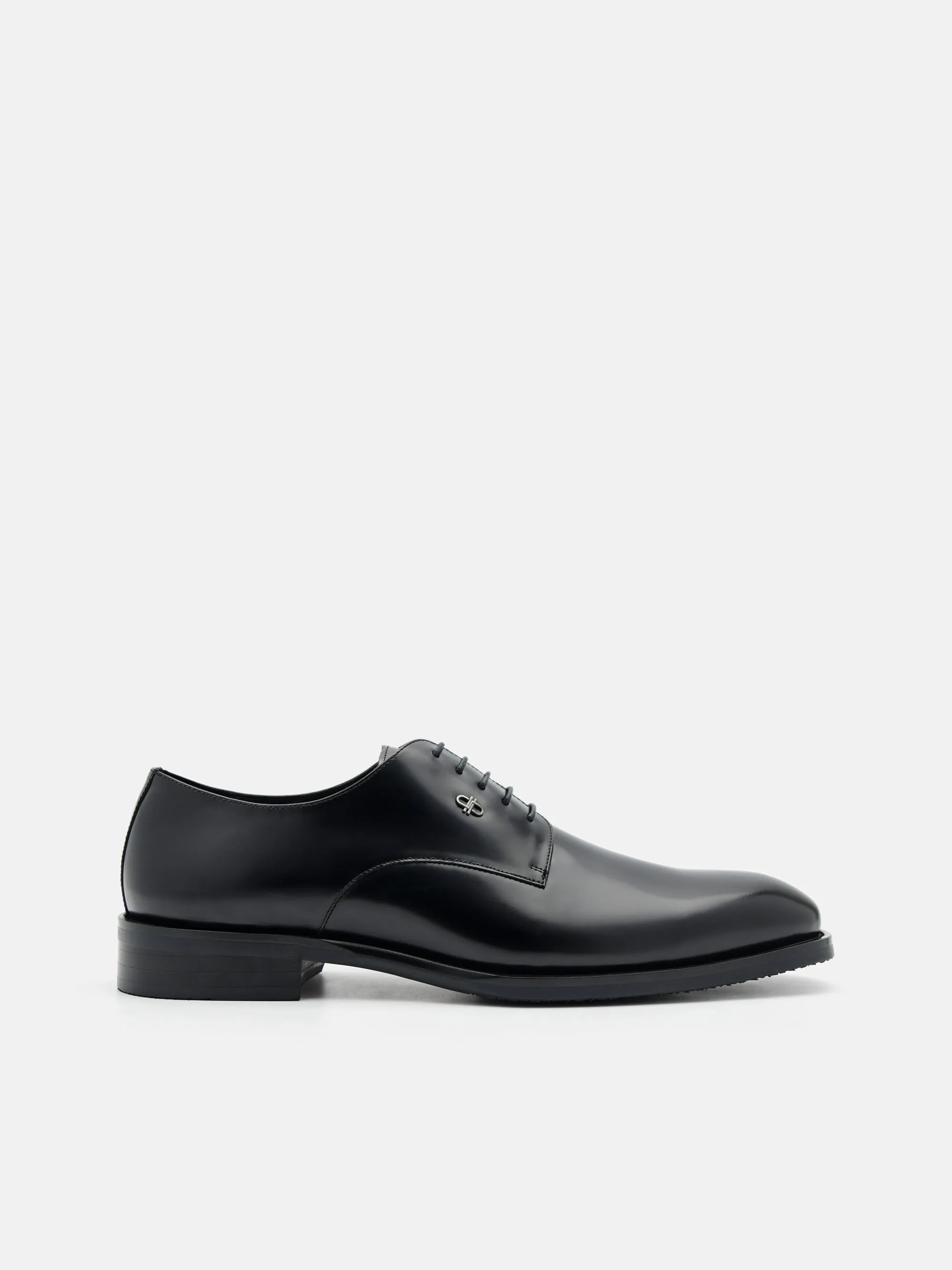 Boxed Leather Derby Shoes