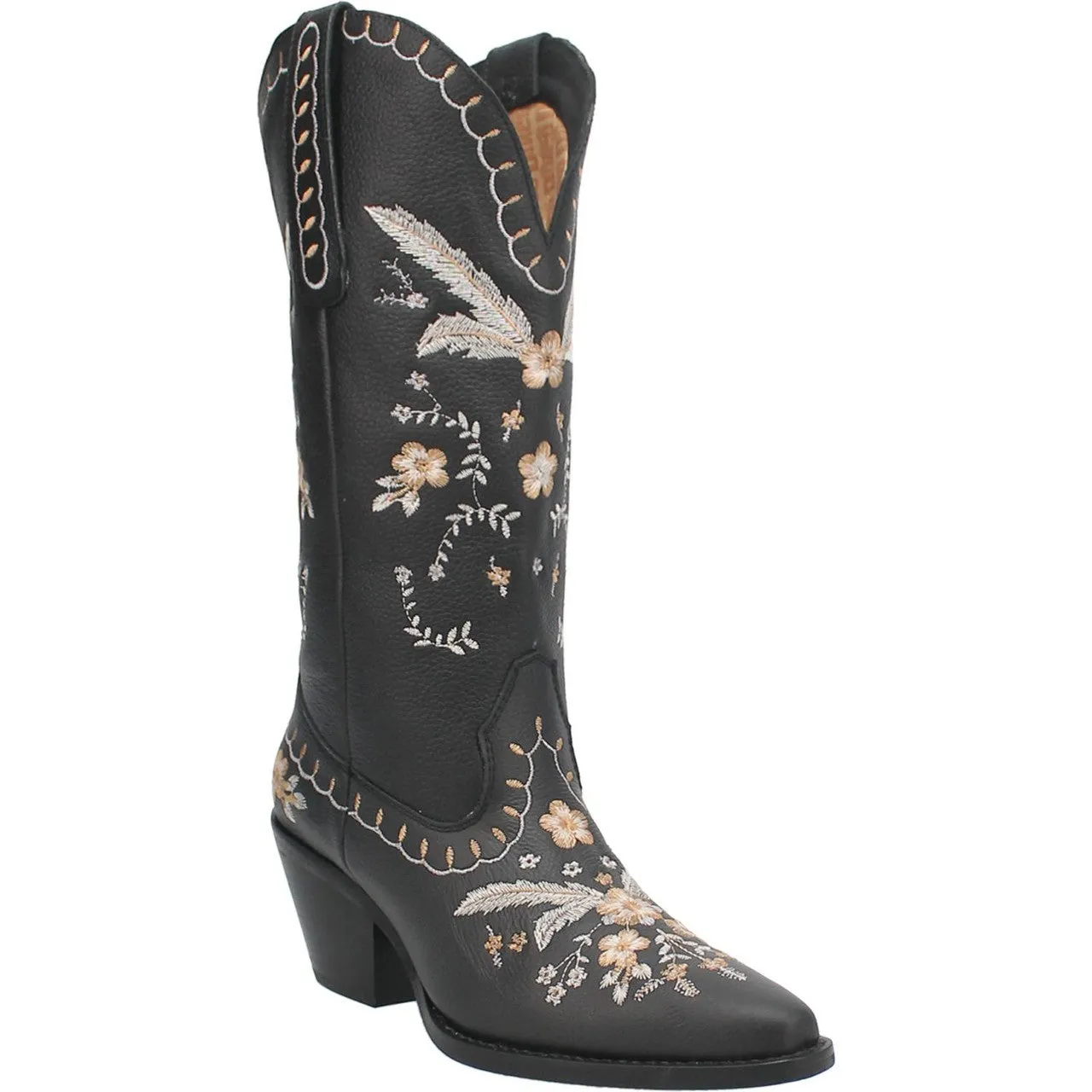 Dingo Women's Boot - Full Bloom (Black) - DI939-BK