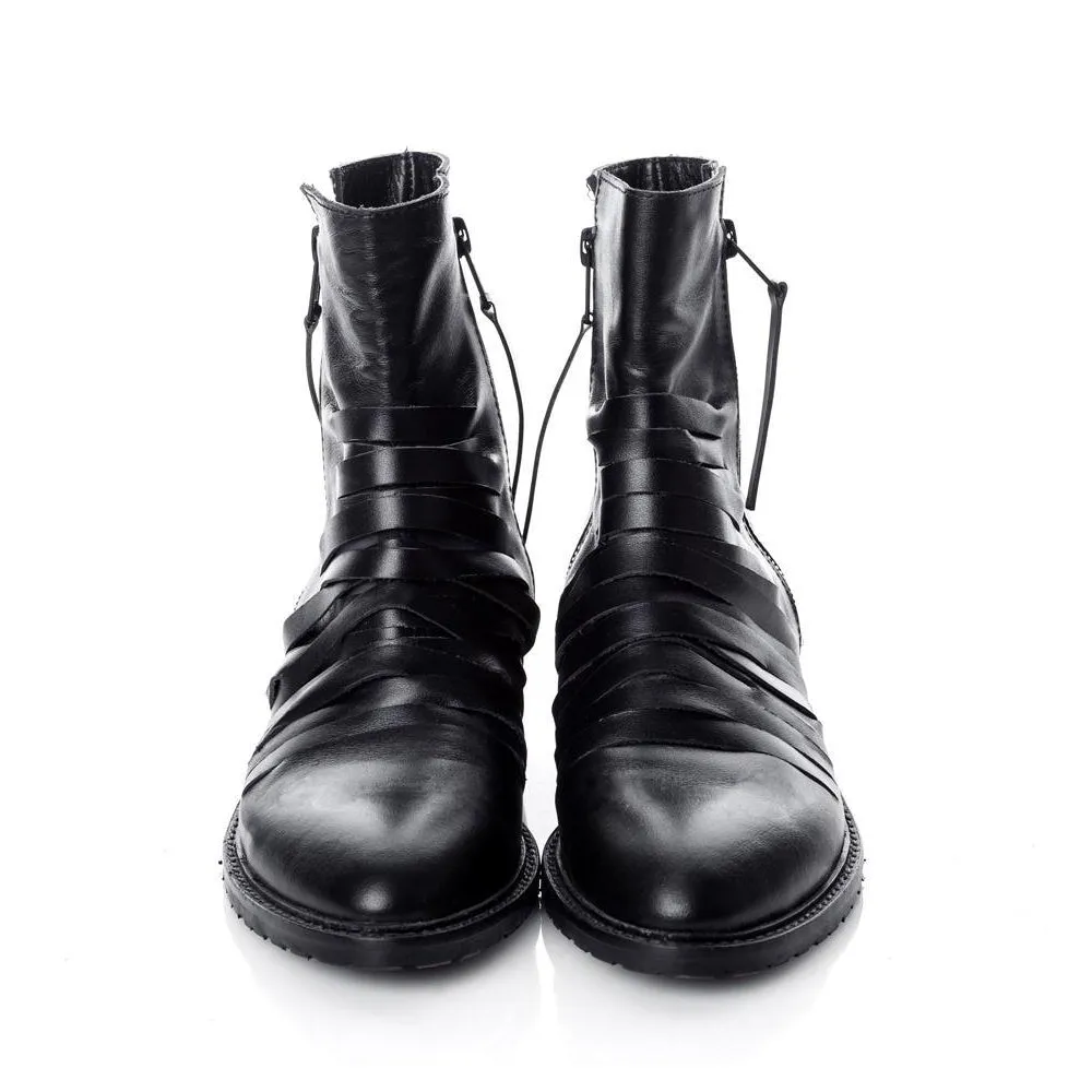 Grill Double Zipper pointed booties