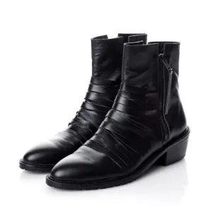 Grill Double Zipper pointed booties