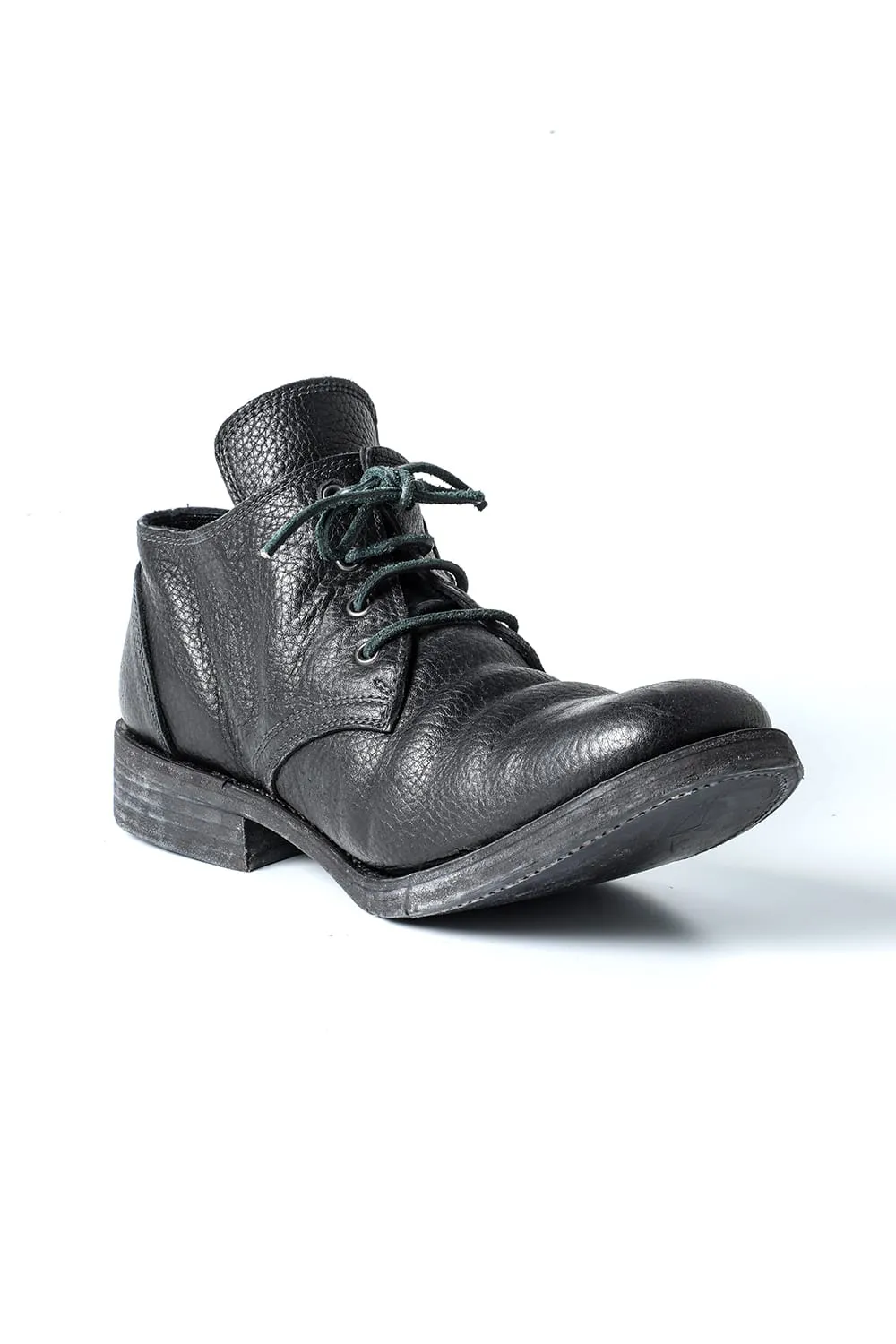 Horse Leather Derby Shoes  Black