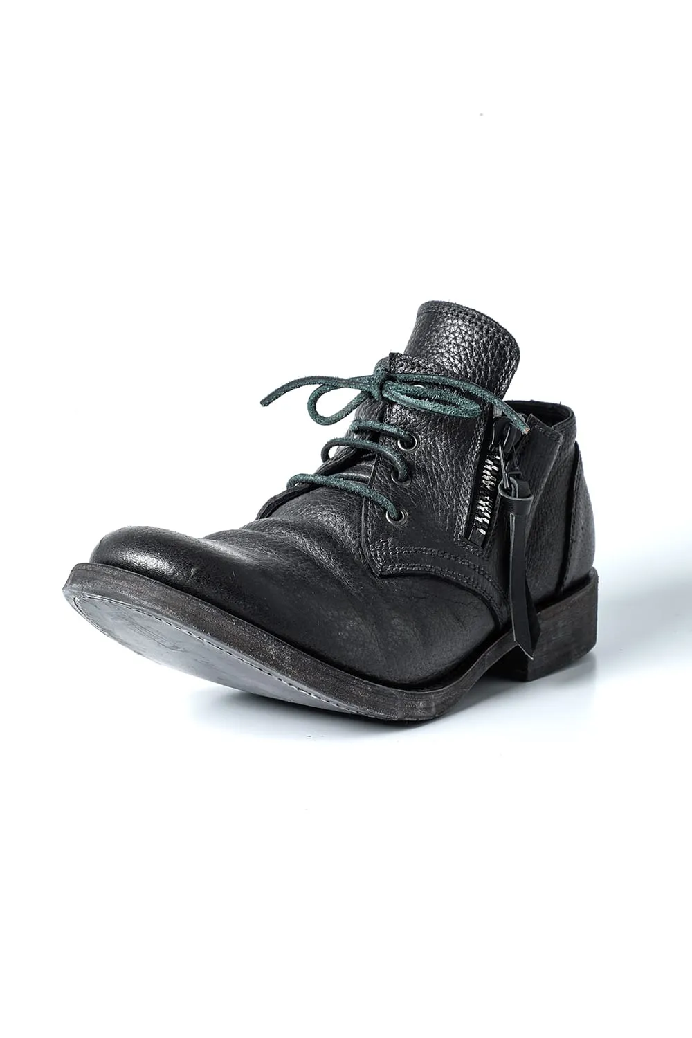 Horse Leather Derby Shoes  Khaki
