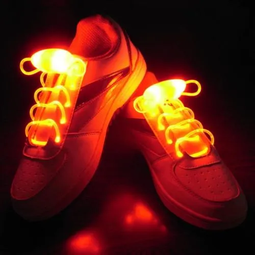 LED Flash Luminous Light Up Glow Strap Shoelace Shoe Laces Party Disco Decor