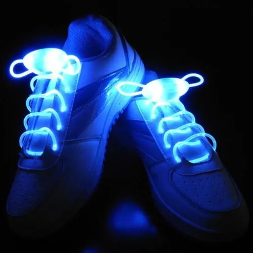 LED Flash Luminous Light Up Glow Strap Shoelace Shoe Laces Party Disco Decor