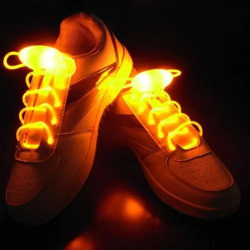 LED Flash Luminous Light Up Glow Strap Shoelace Shoe Laces Party Disco Decor