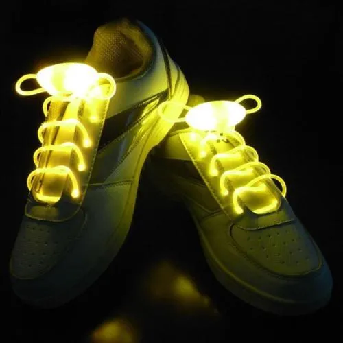 LED Flash Luminous Light Up Glow Strap Shoelace Shoe Laces Party Disco Decor