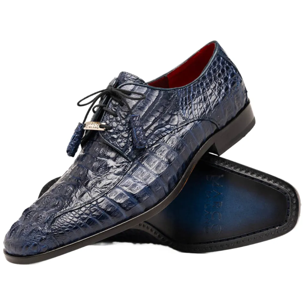 Marco Di Milano Apricena Caiman Fuscus and Leather Midnight
