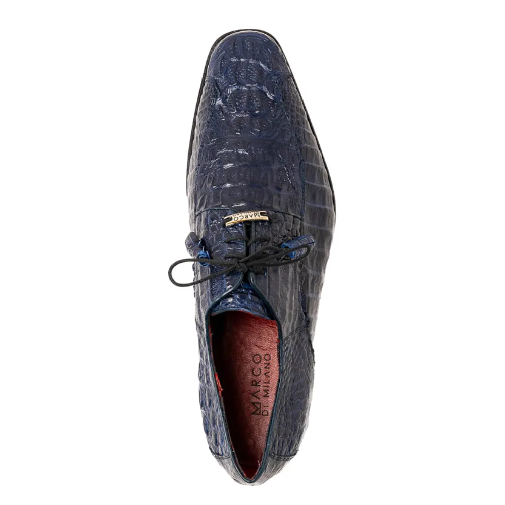 Marco Di Milano Apricena Caiman Fuscus and Leather Midnight