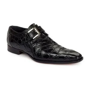 Mauri 1032 Men's Dress Saga Alligator Black Loafers (MA3000)