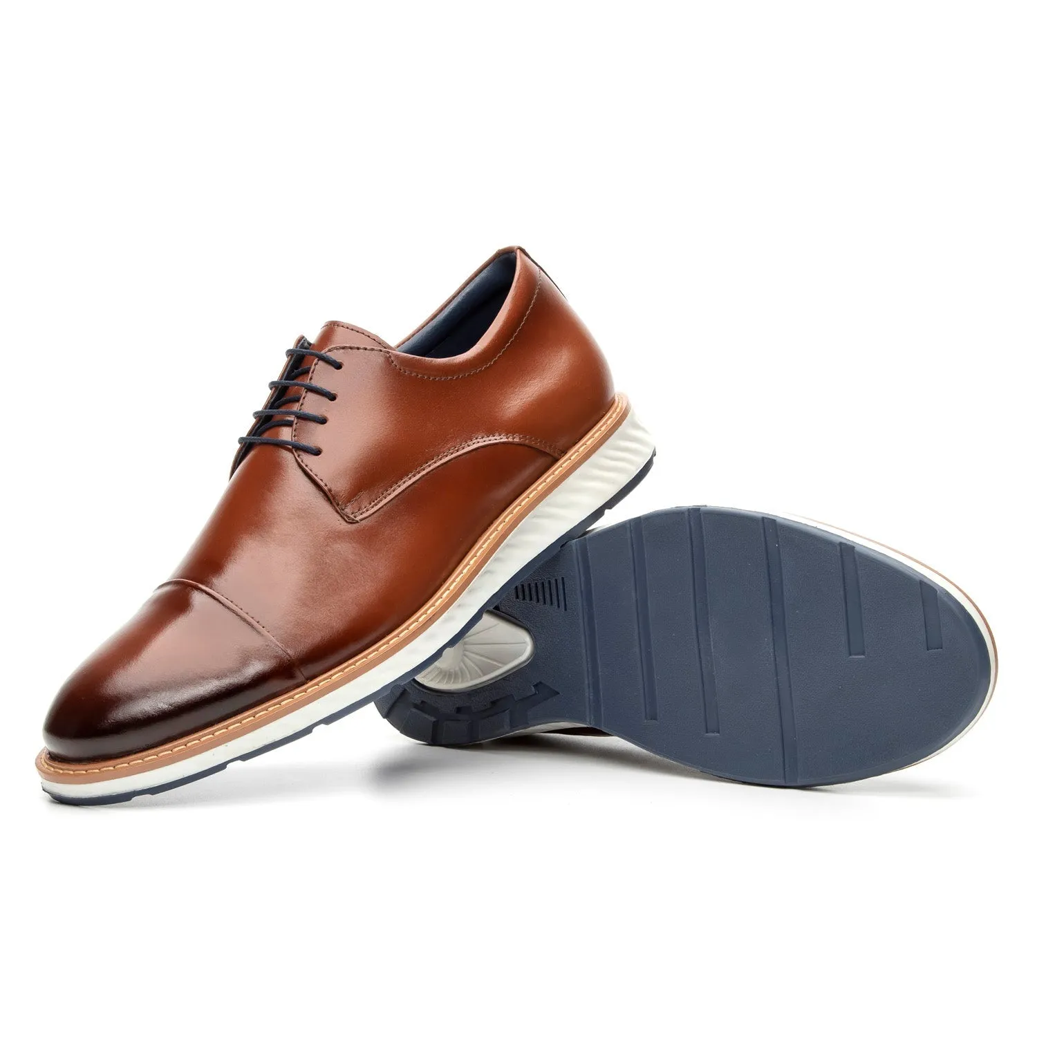 Mens Derby Hybrid Shoes Leather Wholecut