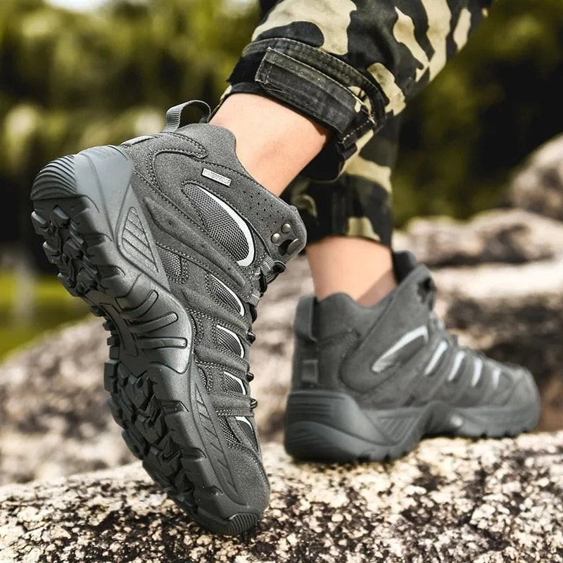Mens Lightweight Non-Slip Ankle Boots Hiking Tactical Boots