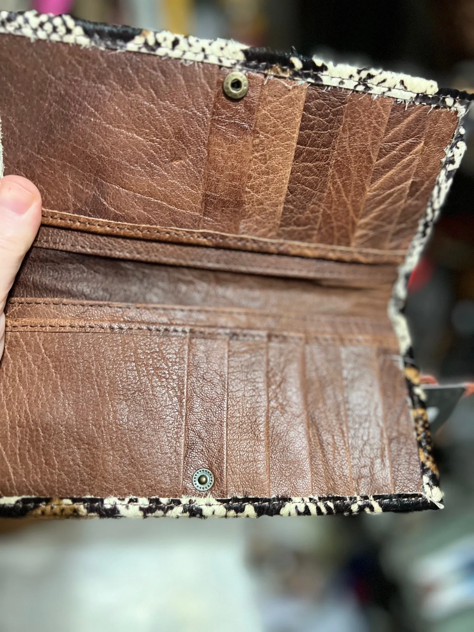 Printed Hair-On Croc Satchel Handbag with wallet - American Darling