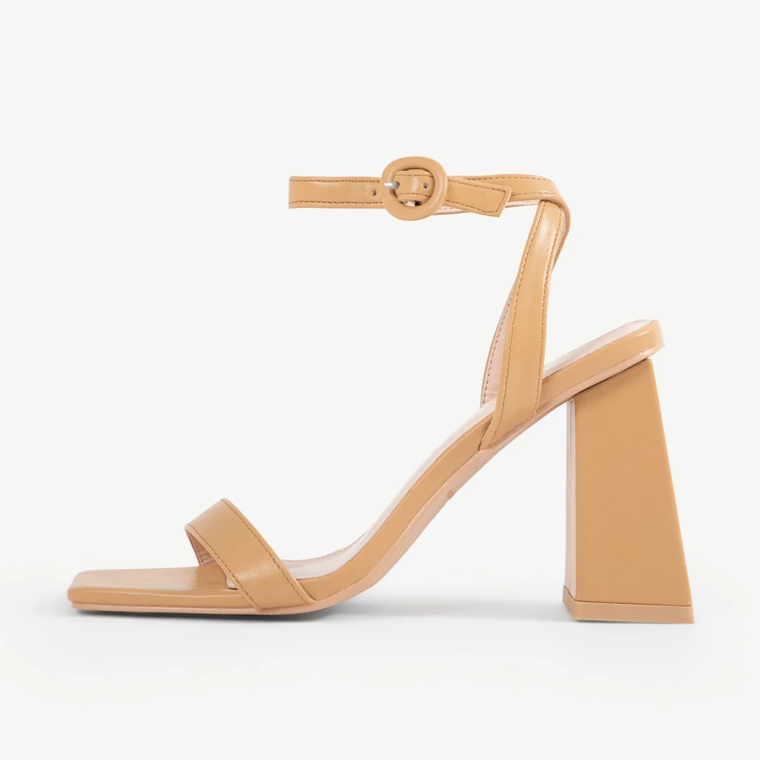 RAID Clair Block Heel In Nude