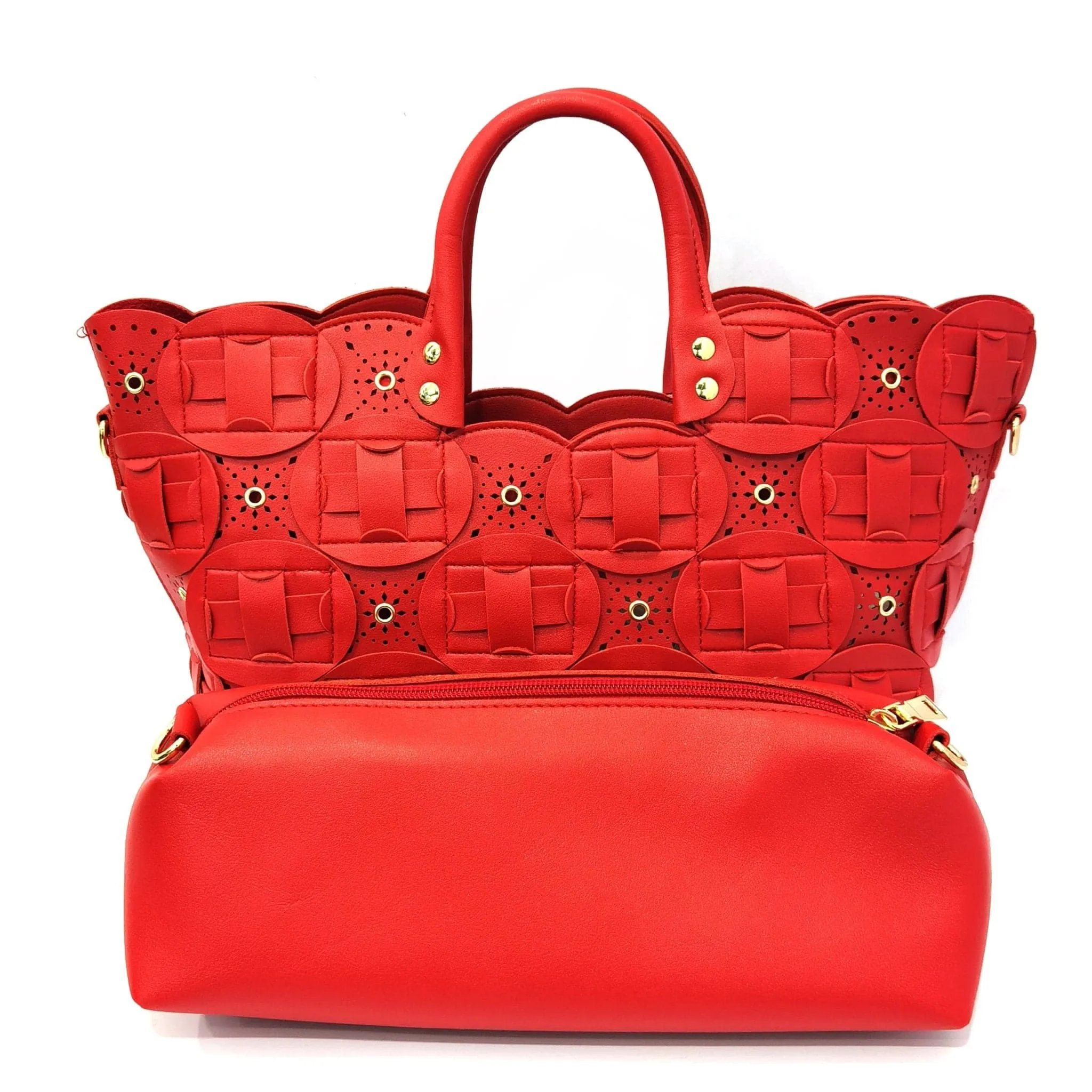 Rivet Style Shoes and Bag to Match