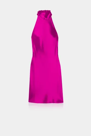 Satin Halter Neck Dress