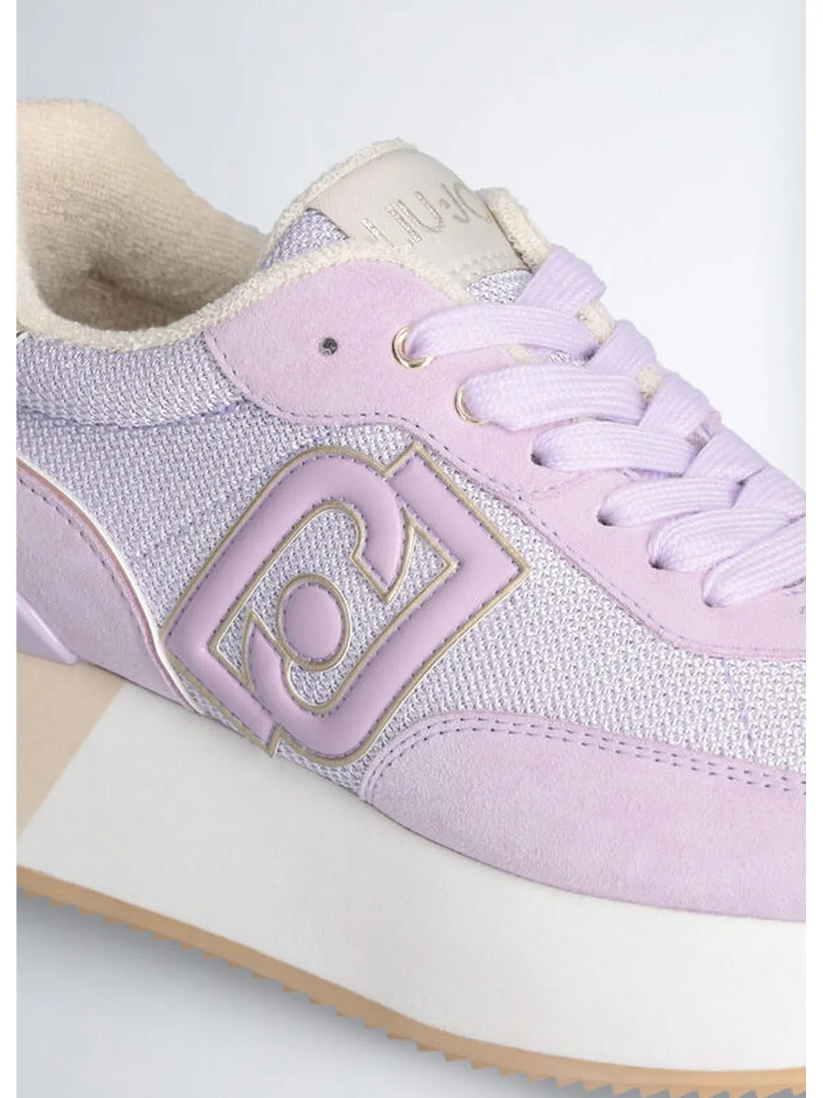 Sneaker Donna LIU JO SHOES - Dreamy platform in brighty mesh - Lilla