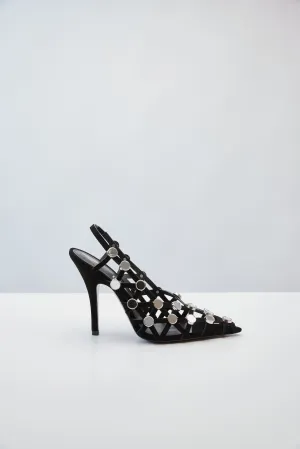 The Attico Grid Slingback