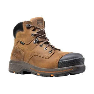 Timberland Pro Men's 6 Inch Helix HD Waterproof Composite Toe Work Boots - Distressed Brown