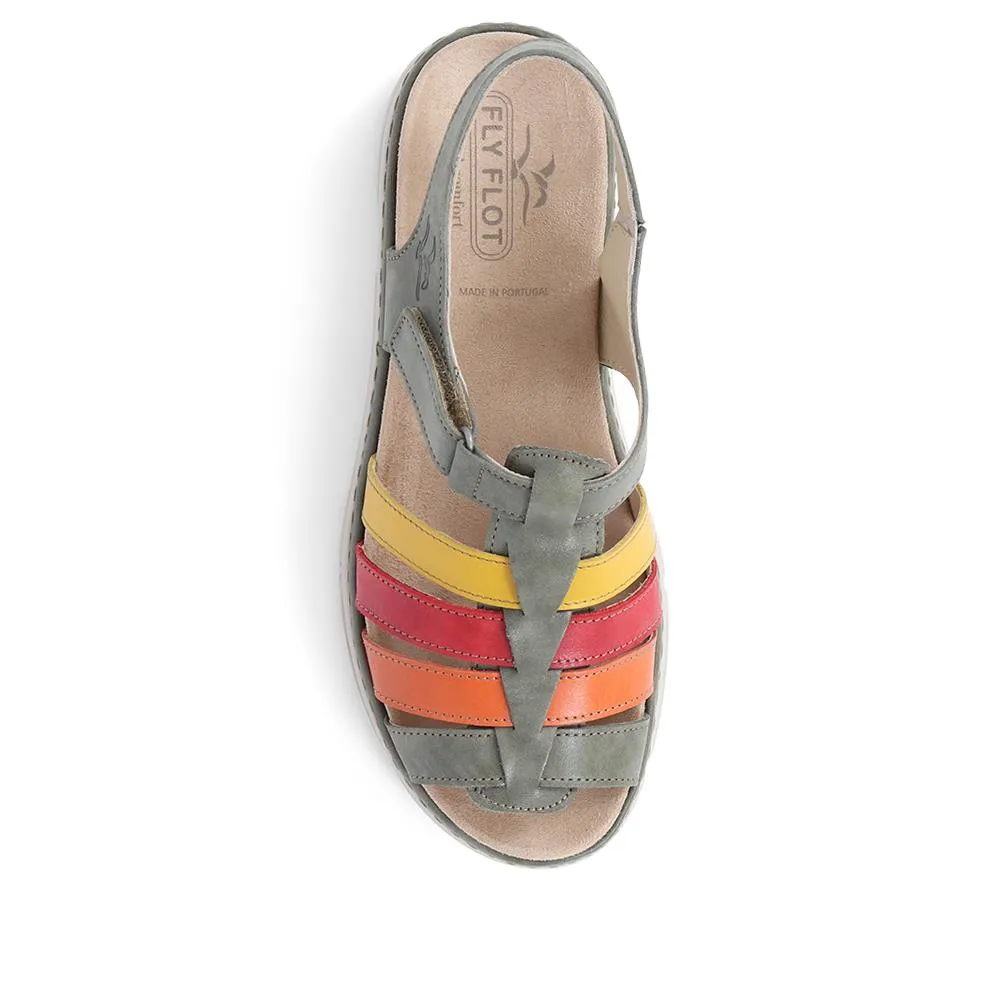 Touch-Fasten Leather Sandals - CAL39020 / 325 263