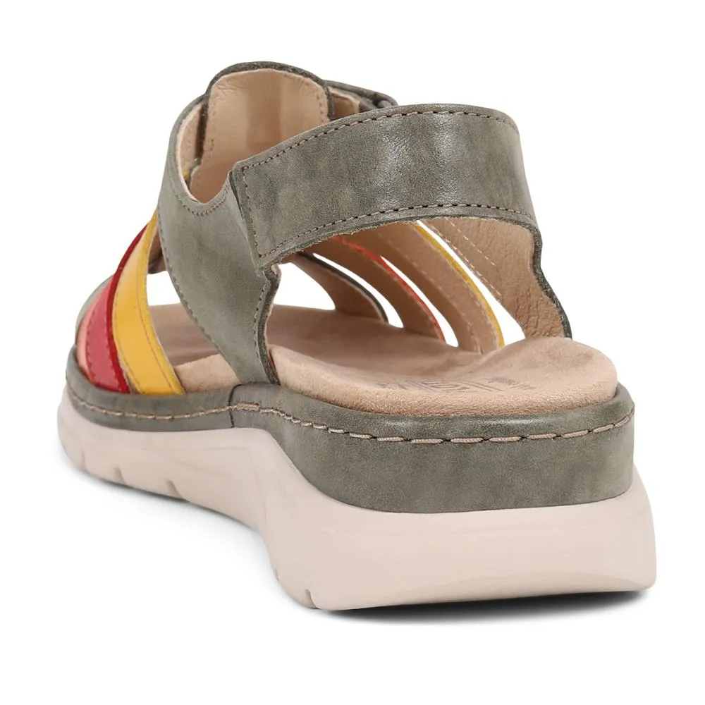 Touch-Fasten Leather Sandals - CAL39020 / 325 263