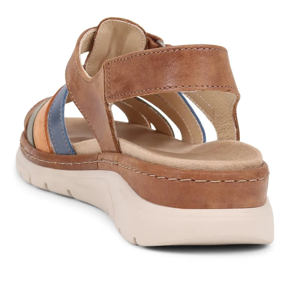 Touch-Fasten Leather Sandals - CAL39020 / 325 263