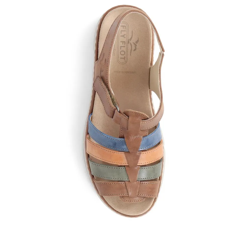 Touch-Fasten Leather Sandals - CAL39020 / 325 263