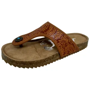 Very G Women's Rust Tooled Danni 2 Sandal