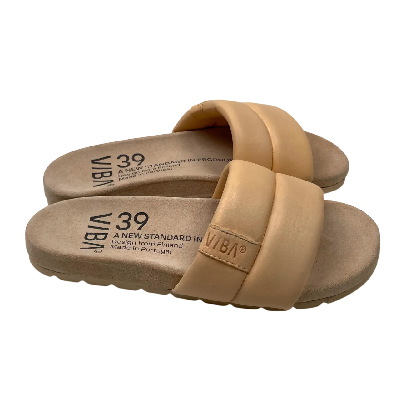 VIBAe Porto leather sandals, desert nude | 39