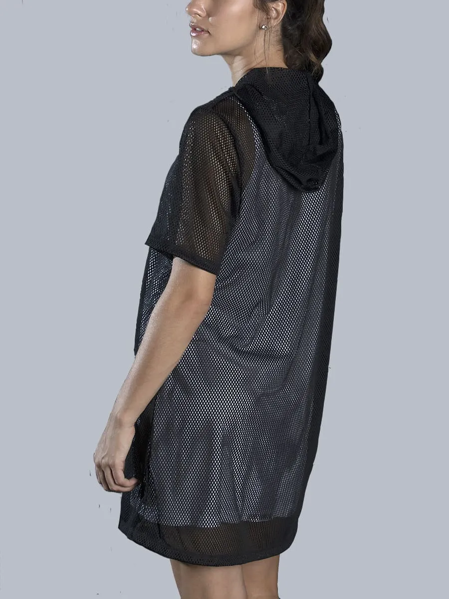 Women Go-beyond White Mesh Dress